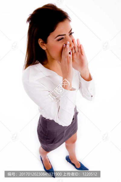喊生意的女人