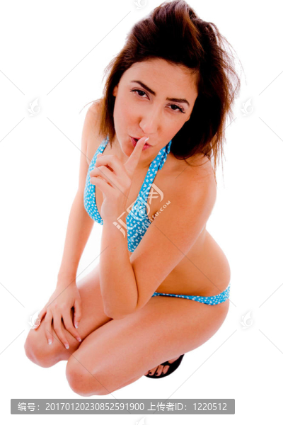 性感女人的俯視圖