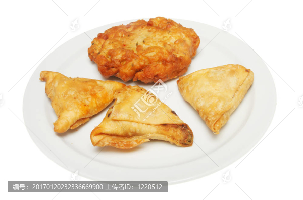 Samossa和bhajji