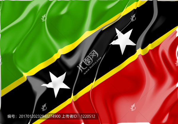 Saint,Kitts和尼維斯圣旗