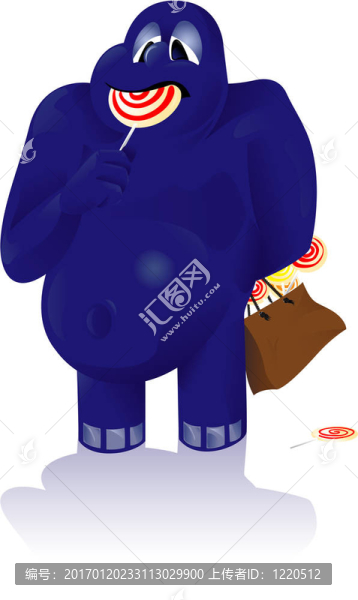 藍(lán)色糖果怪獸