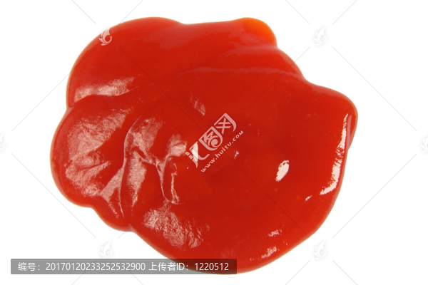 番茄醬；在白色背景上分離。