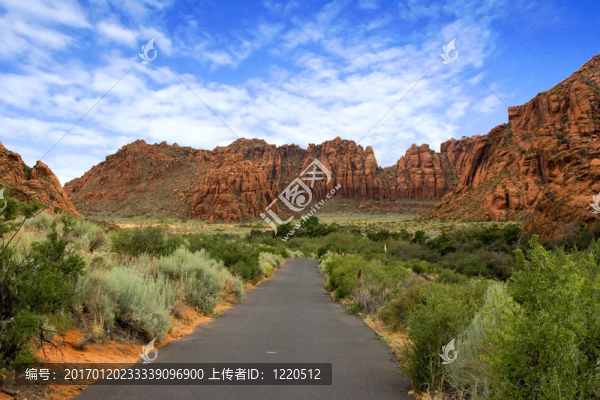 到紅石山雪峽谷-猶他路