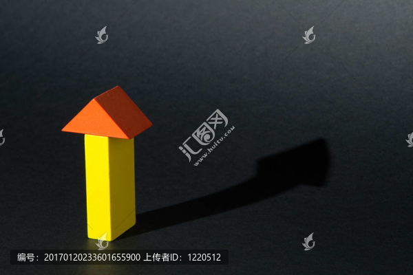 黃色和橙色箭頭黑色與陰影