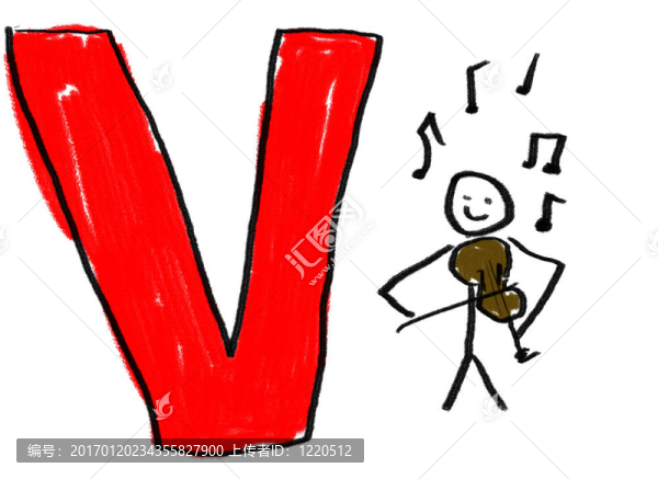 字母V