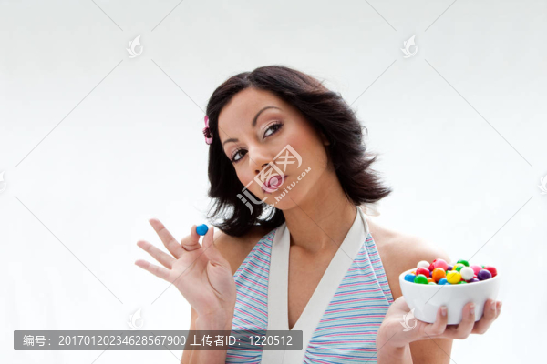快樂的糖果女孩