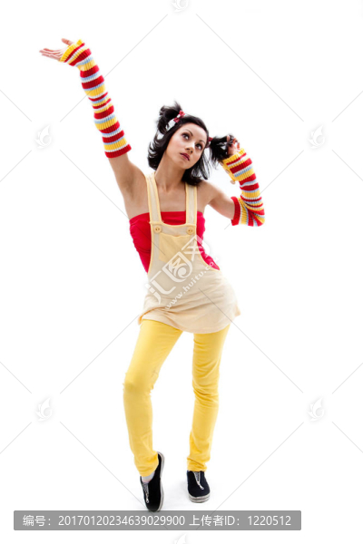 有趣的女孩站