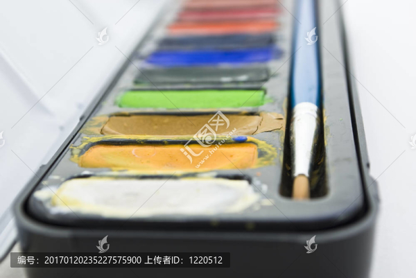 水彩畫的特寫