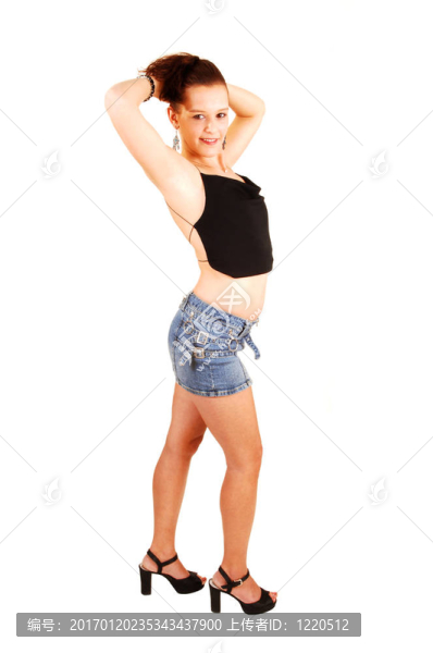 美麗的白人女人。