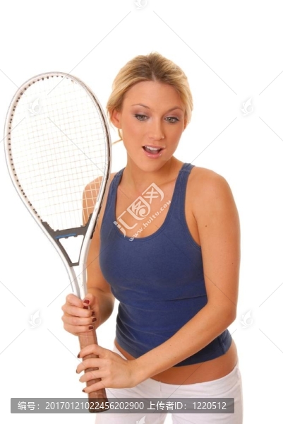 網(wǎng)球的女孩