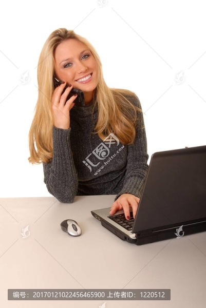 可愛的女商人