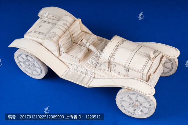 模型車頂部視圖