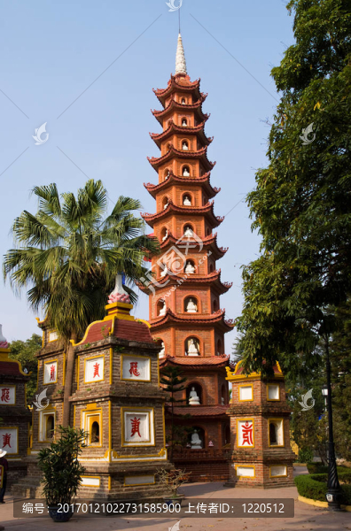 Tran,Quoc,Pagoda在河內(nèi)