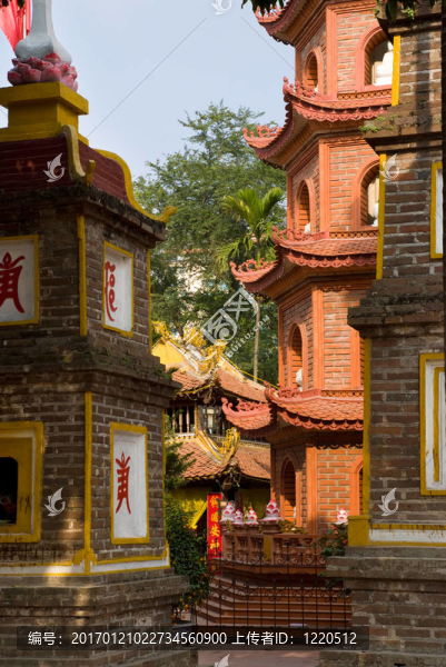 在河內(nèi)的Tran,Quoc,Pagoda；越南