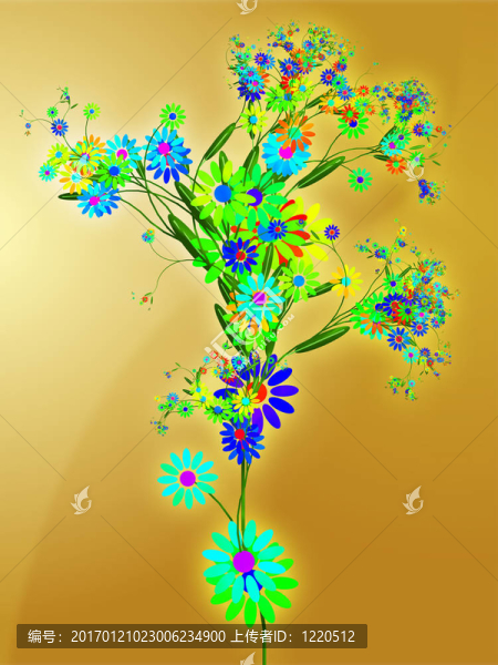 花藝主題設(shè)計(jì)插畫