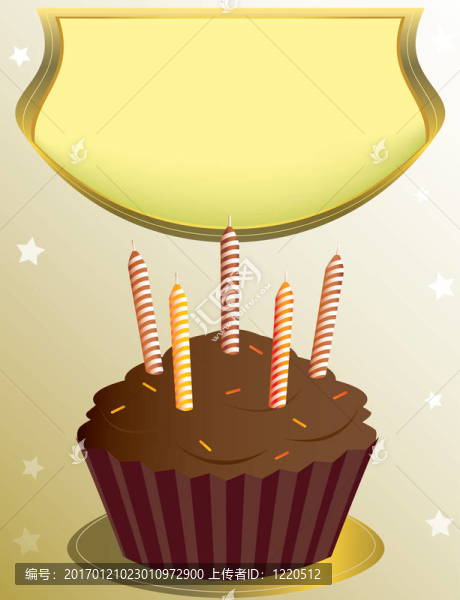 跟帖的巧克力生日蛋糕