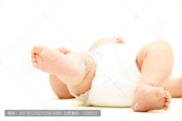 嬰兒的腳白色