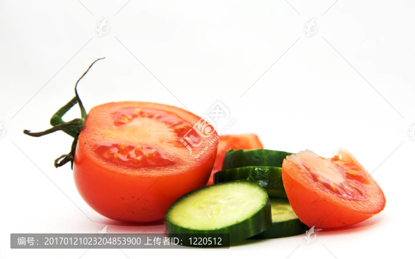 西紅柿和黃瓜