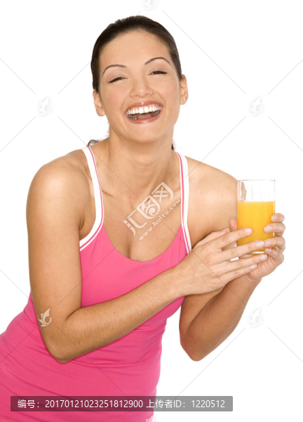 女人和果汁