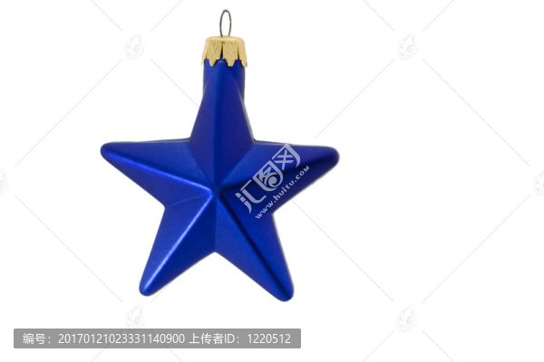 孤立的藍(lán)色星