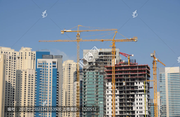 迪拜市建筑工地