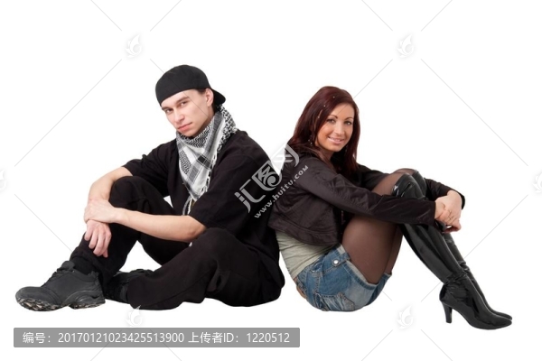 年輕的恩愛夫妻