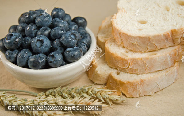 早餐的藍(lán)莓