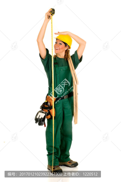 建筑工人；綠色
