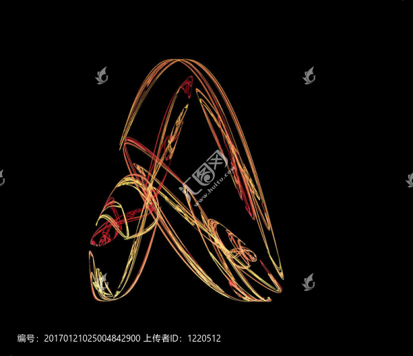 像字母A的渲染的分形-匯圖網(wǎng) www.fosd68.com 像字母A的渲染的分形