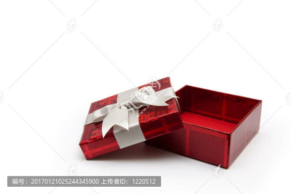 打開紅色禮品盒