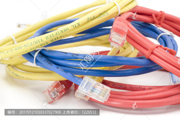 UTP電纜的特寫