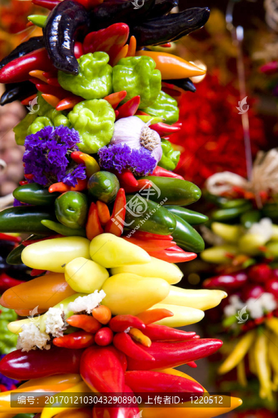 新鮮的辣椒Garland