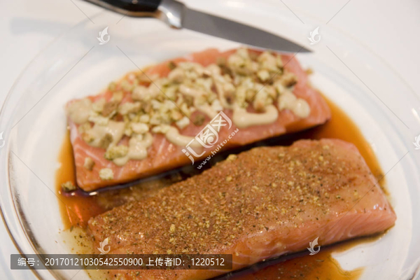 制備鮭魚片