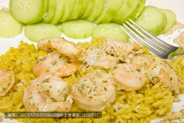Shrimp,Over,Rice與黃瓜