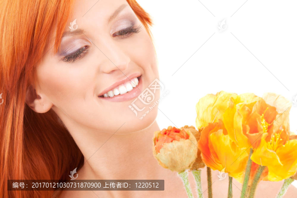 橙色的花