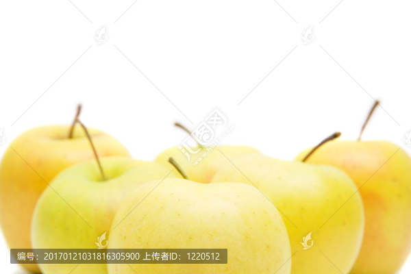 許多黃色的蘋果