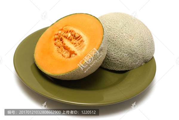 在一片哈密瓜