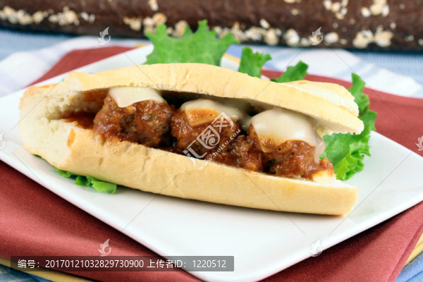 肉丸三明治