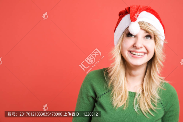 美麗的圣誕女孩