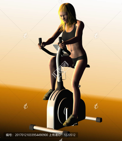 騎自行車的女人