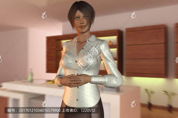 女人在廚房