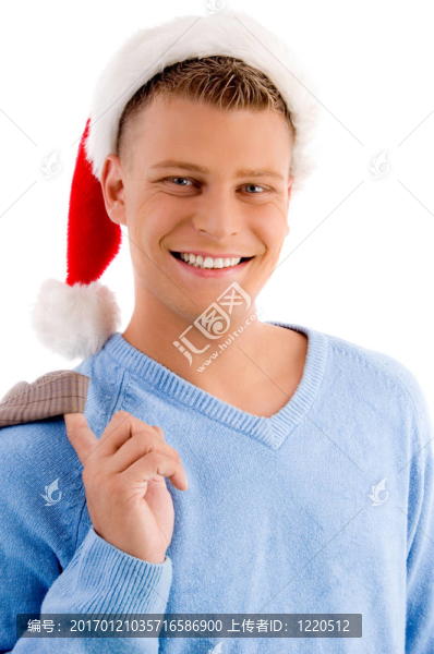 圣誕假期-戴圣誕帽的人
