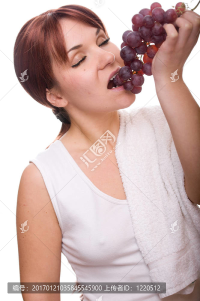 女人與葡萄