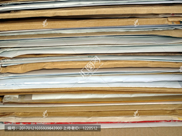 文件夾中的辦公用紙