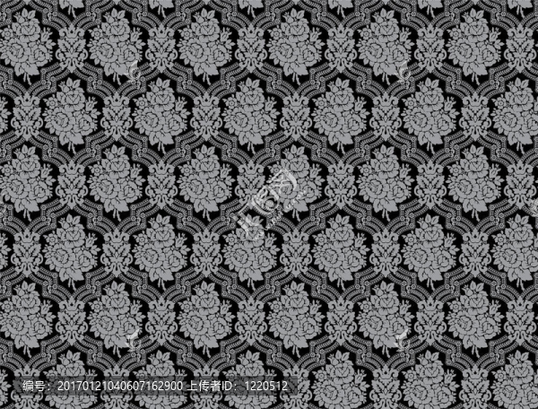 無縫的錦緞圖案的玫瑰花束