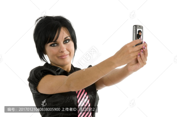 帶手機(jī)的女孩