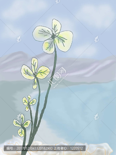 抽象的花朵