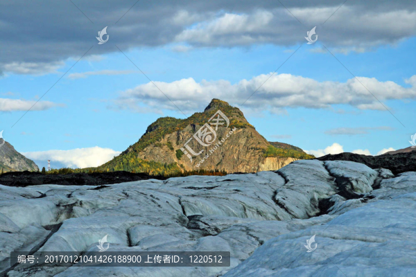 冰川頂部