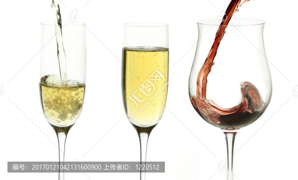 紅葡萄酒和白葡萄酒
