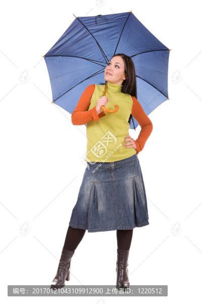 打著雨傘的女人